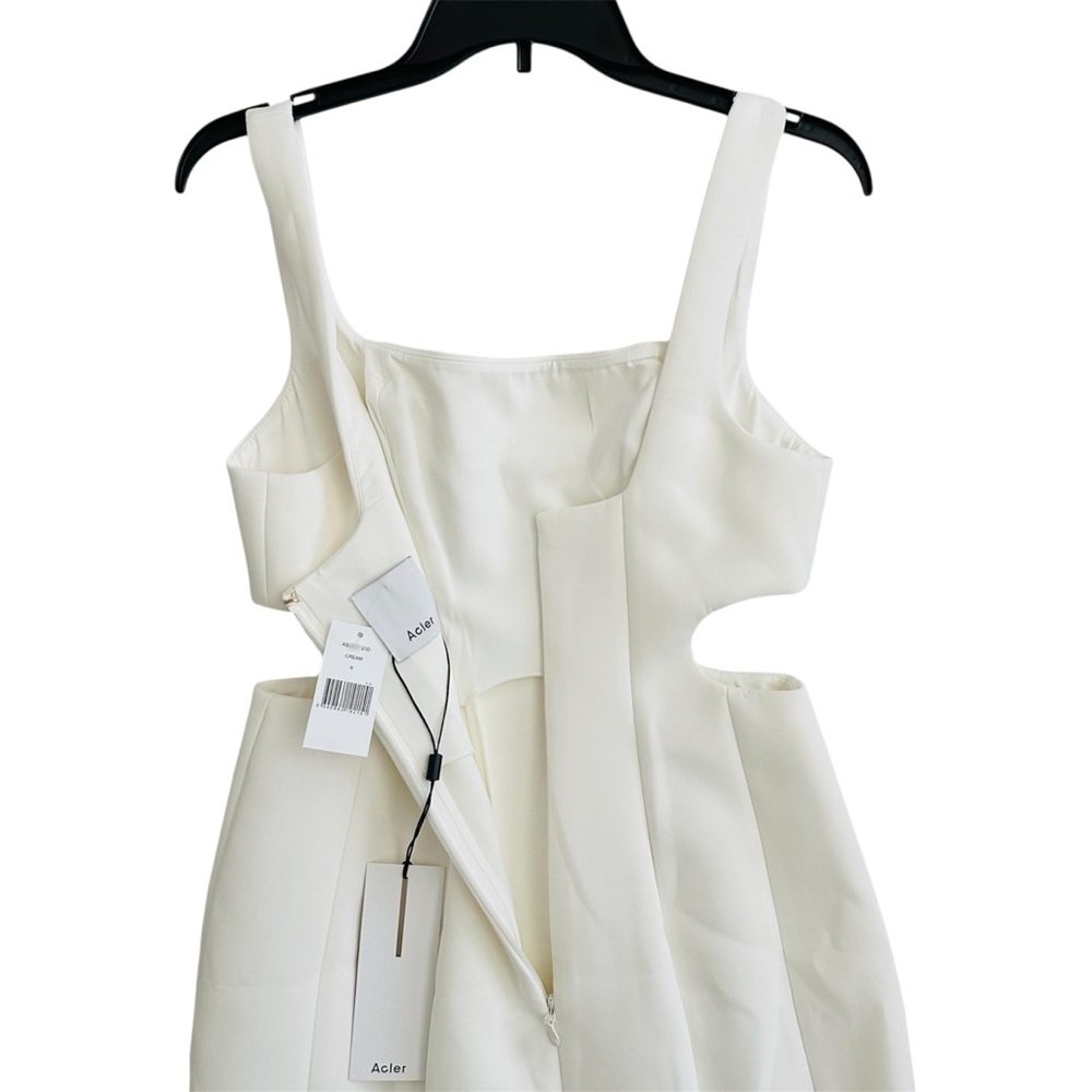 NWT Acler Paracombe Midi Fit N Flare Flute Cream Dress size AU 10 | US 6 Bridal - Picture 15 of 16